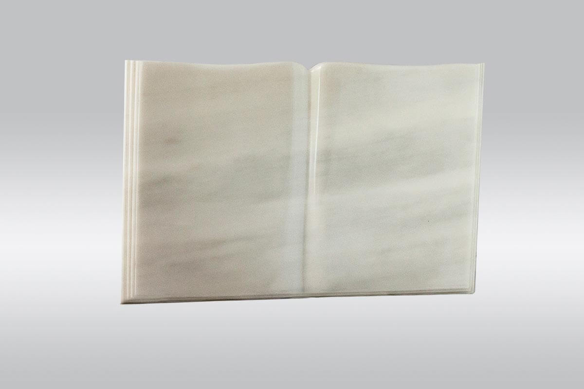 Libro de lujo mármol blanco
